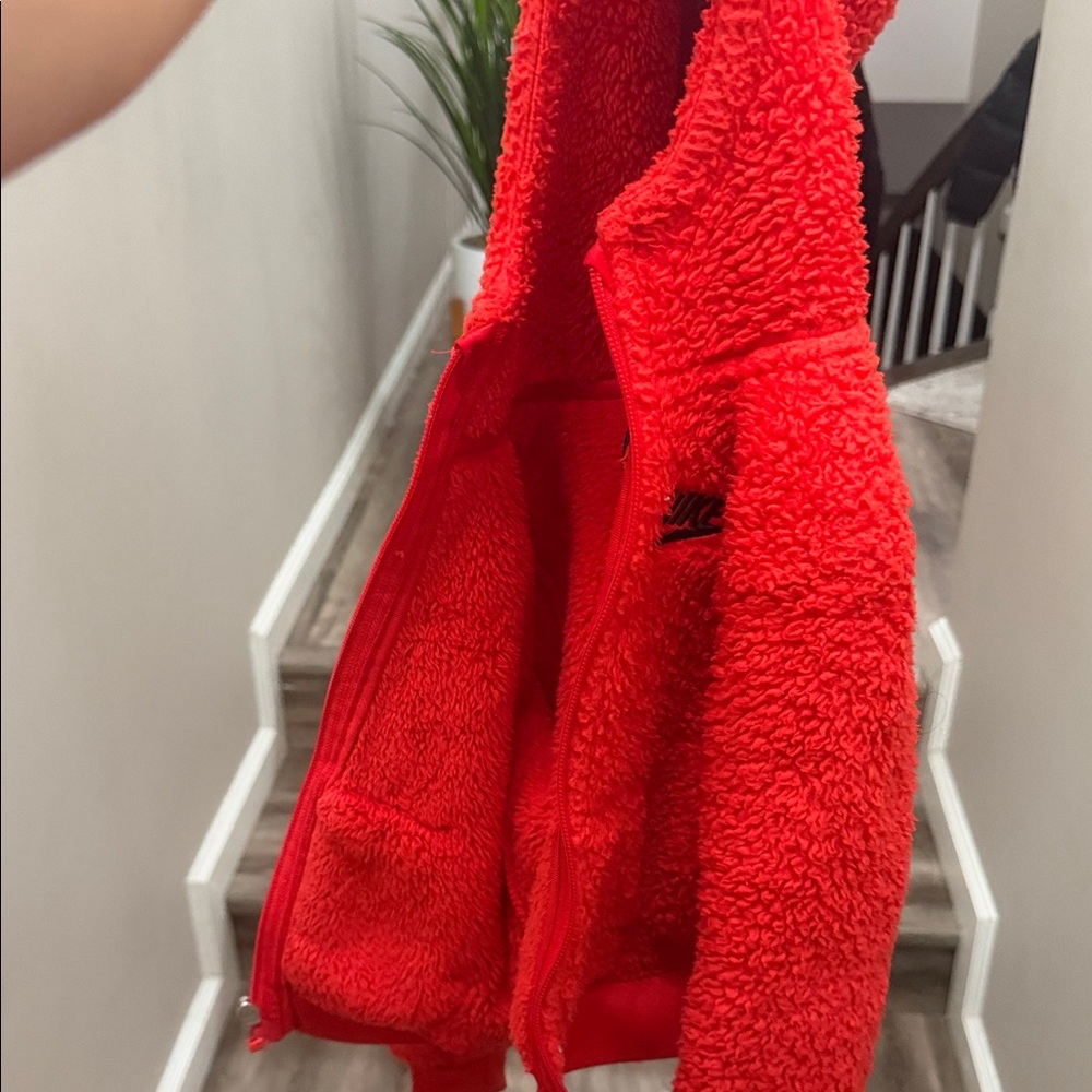 Nike Vibrant Red Fleece Jacket